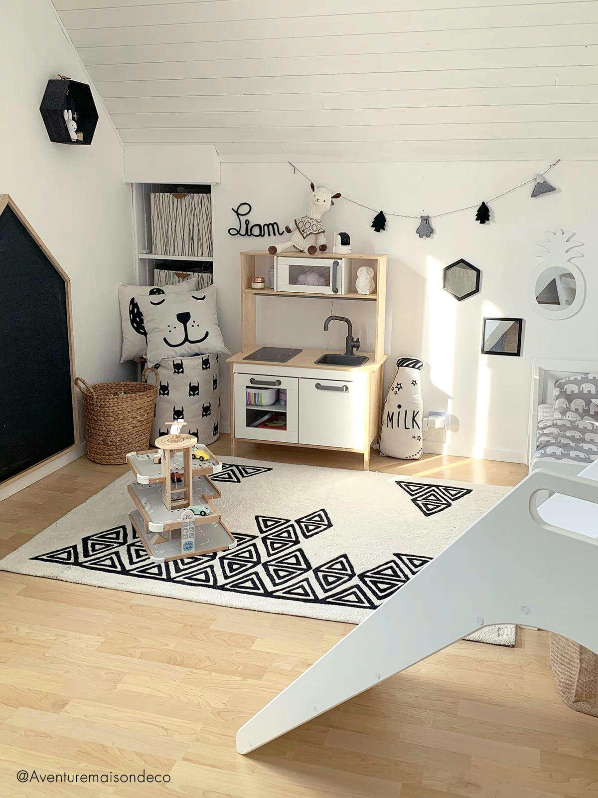 REBELS - Tapis boho géo en Coton Beige