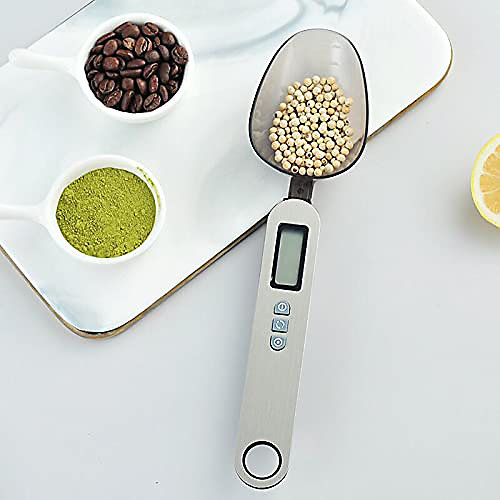 BASHLWUA Cuillere Balance Digitale,500G/0.1G 300G/0.1G Cuillere Doseuse Electronique échelle De Cuillère Numérique Cuillere Mesure