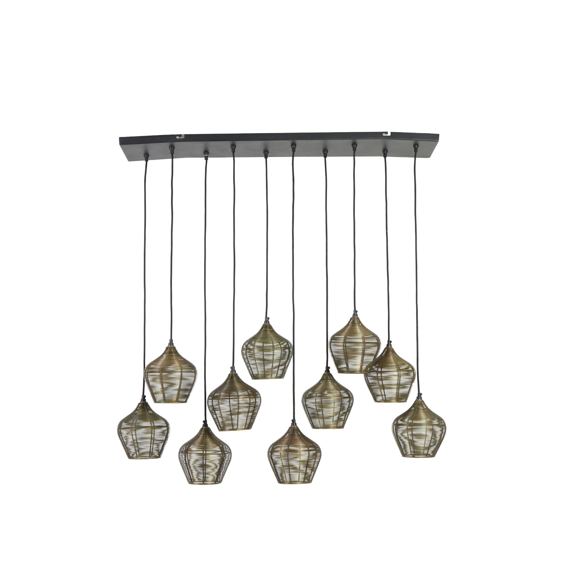 Light & Living hanglamp Alvaro - brons - 120x25x29.5cm