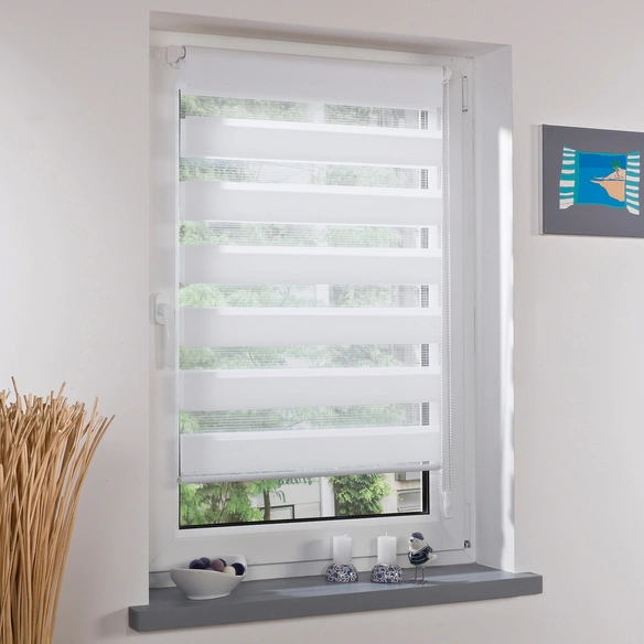 Duo-Rollo »Klemmfix«, weiß, Polyester