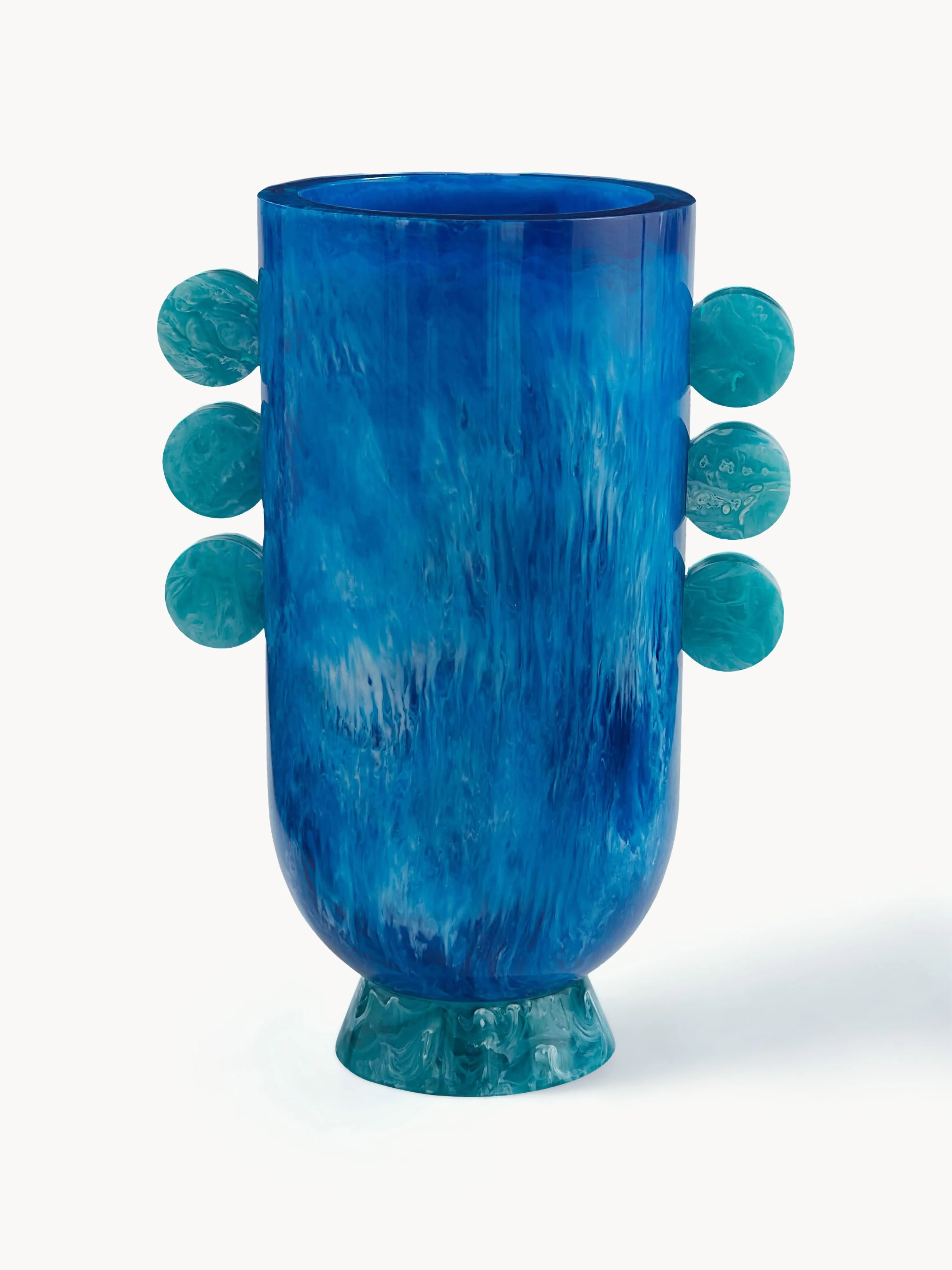 Handgefertigte Vase Como in Marmor-Optik, H 27 cm