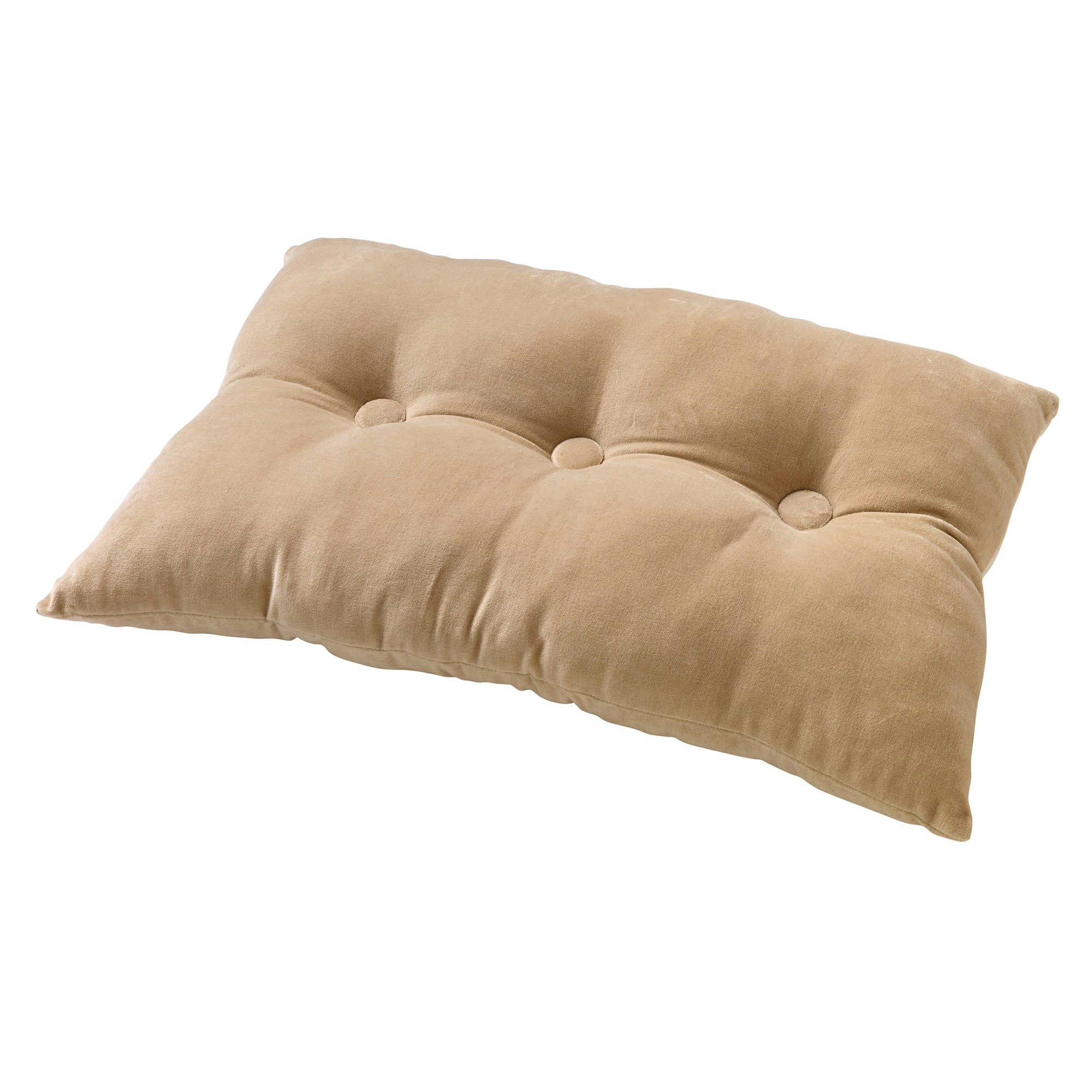 VALERIE - Coussin - beige en velours 40x60 cm uni