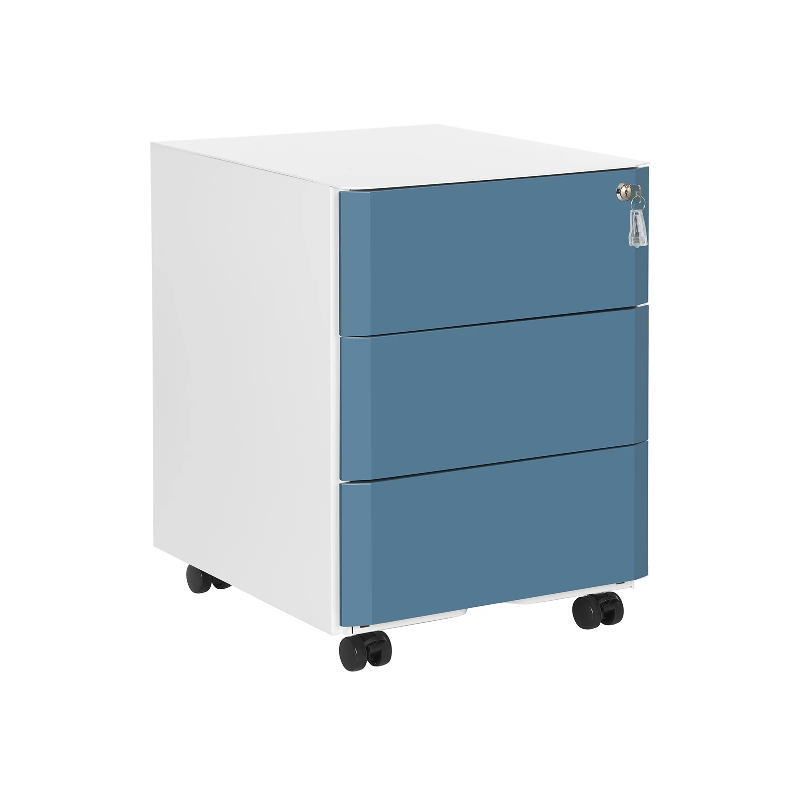 Caisson relief bleu canard