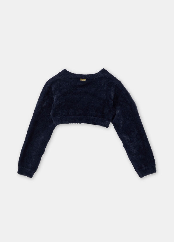 Cardigan effetto peluche