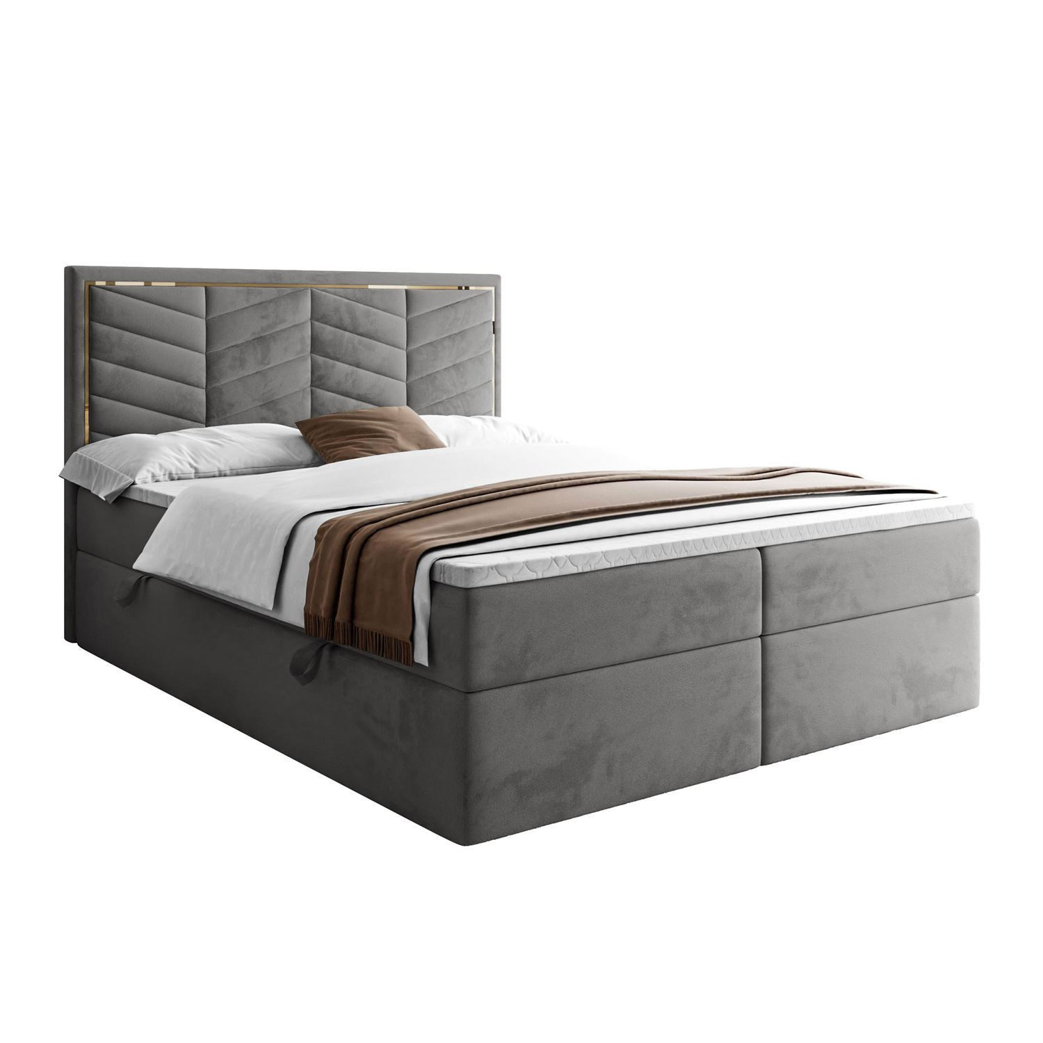 Łoże kontynentalne AURORA 180x200 Royal Velvet 250
