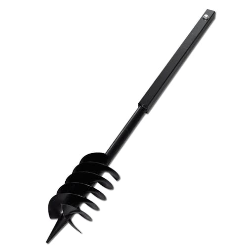 NNEVL Ground Drill with Handle 120 mm with Extension Tube 5 m Steel