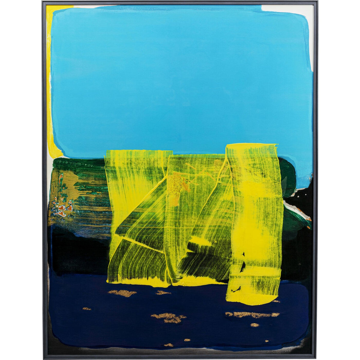 Kare Design Schilderij Abstract High Gloss 120x160cm blauw