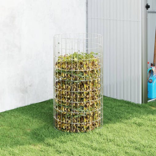 NNEVL Garden Composter &Oslash;50x100 cm Galvanised Steel