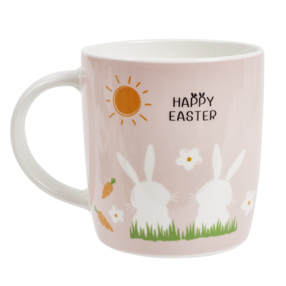 Mug en porcelaine motif Pâques Ø8xH9cm (2 modèles)