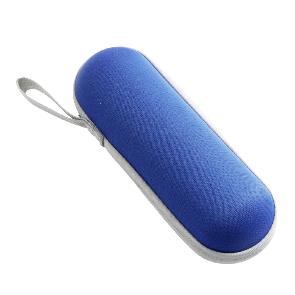 Parapluie pliable manuel de poche uni bleu L24cm