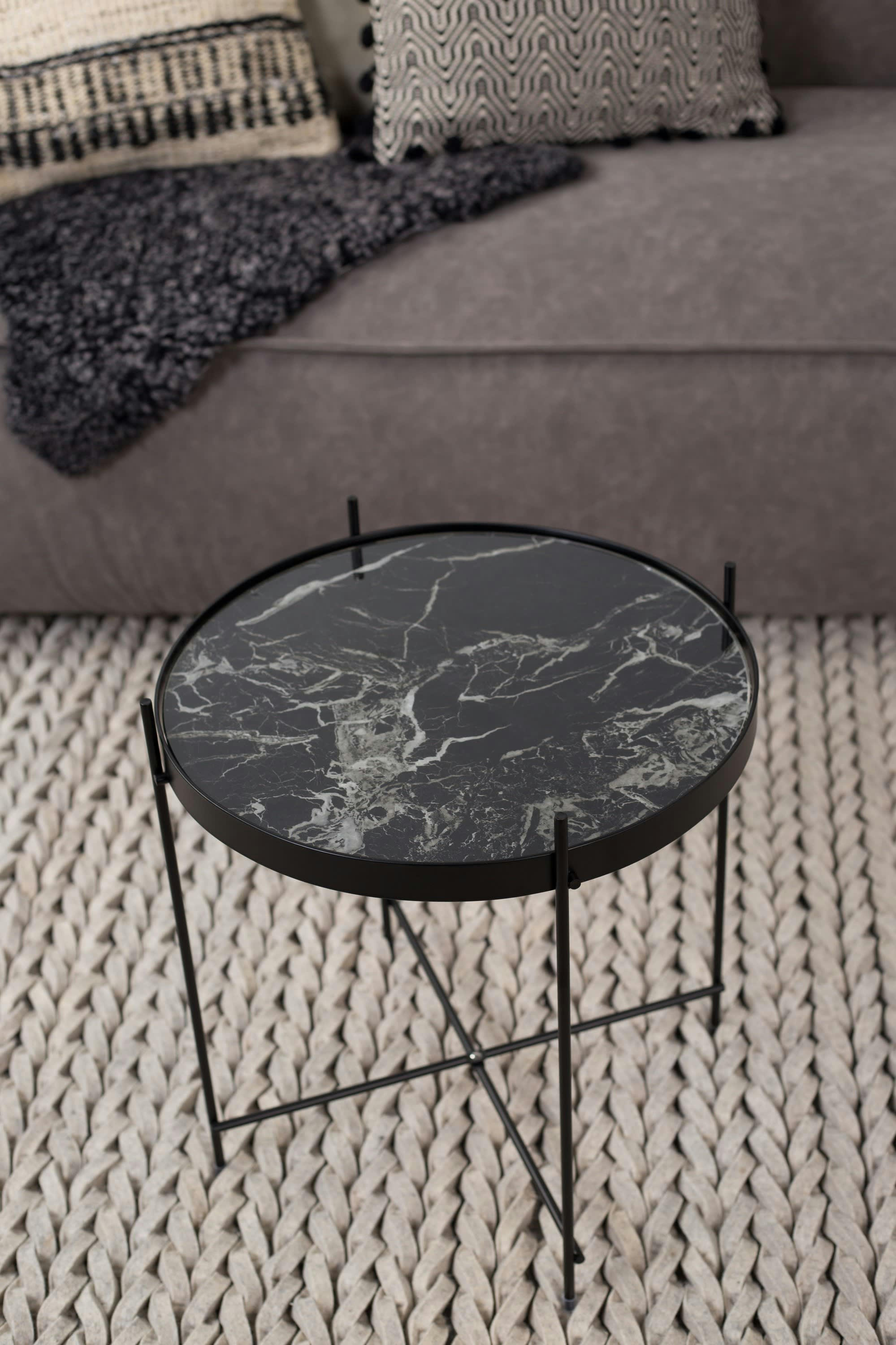 CUPID - Table d'appoint en marbre noir