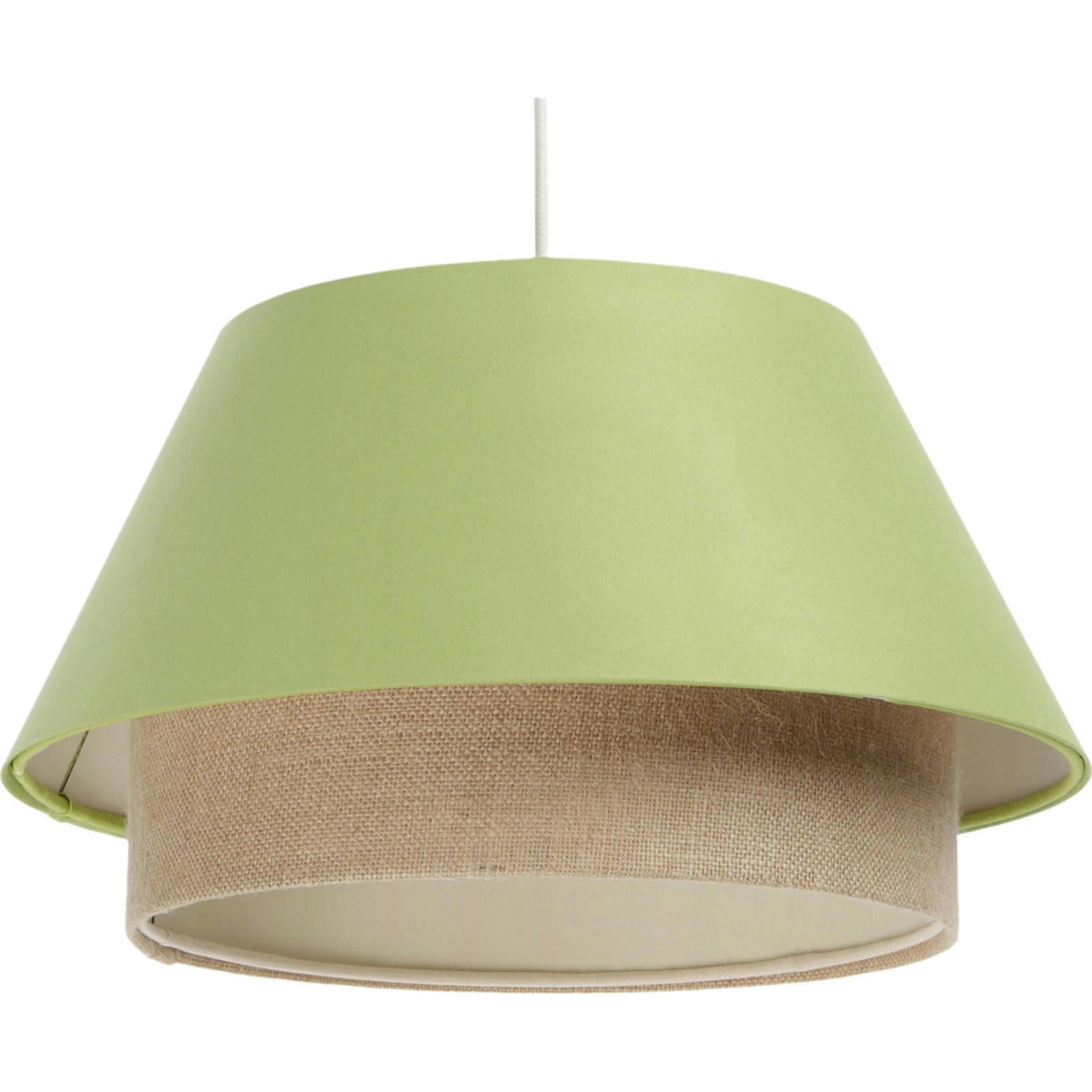 SENSEI - Suspension Tissu Vert 40x40x24 cm