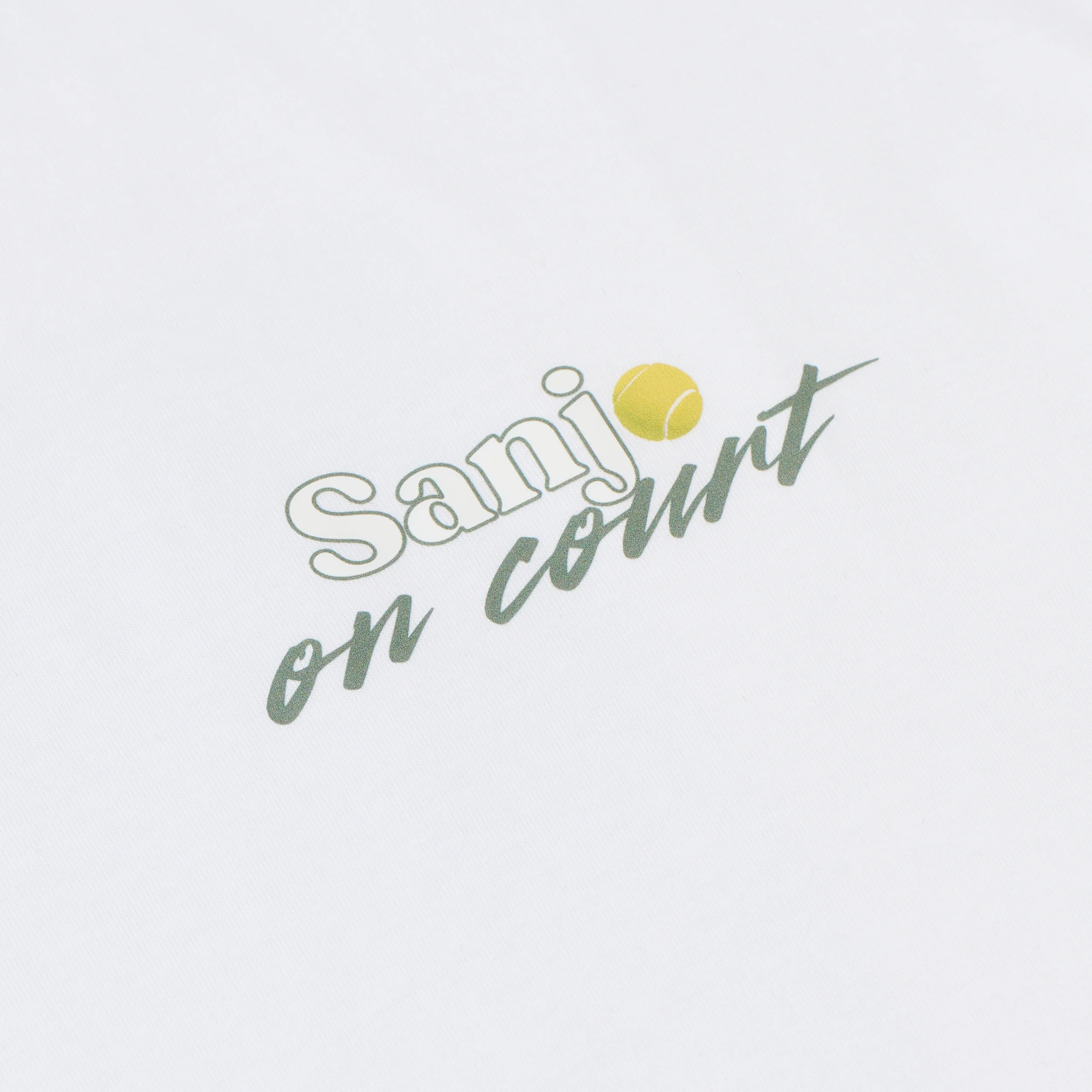 Sanjo On Court T-shirt // White