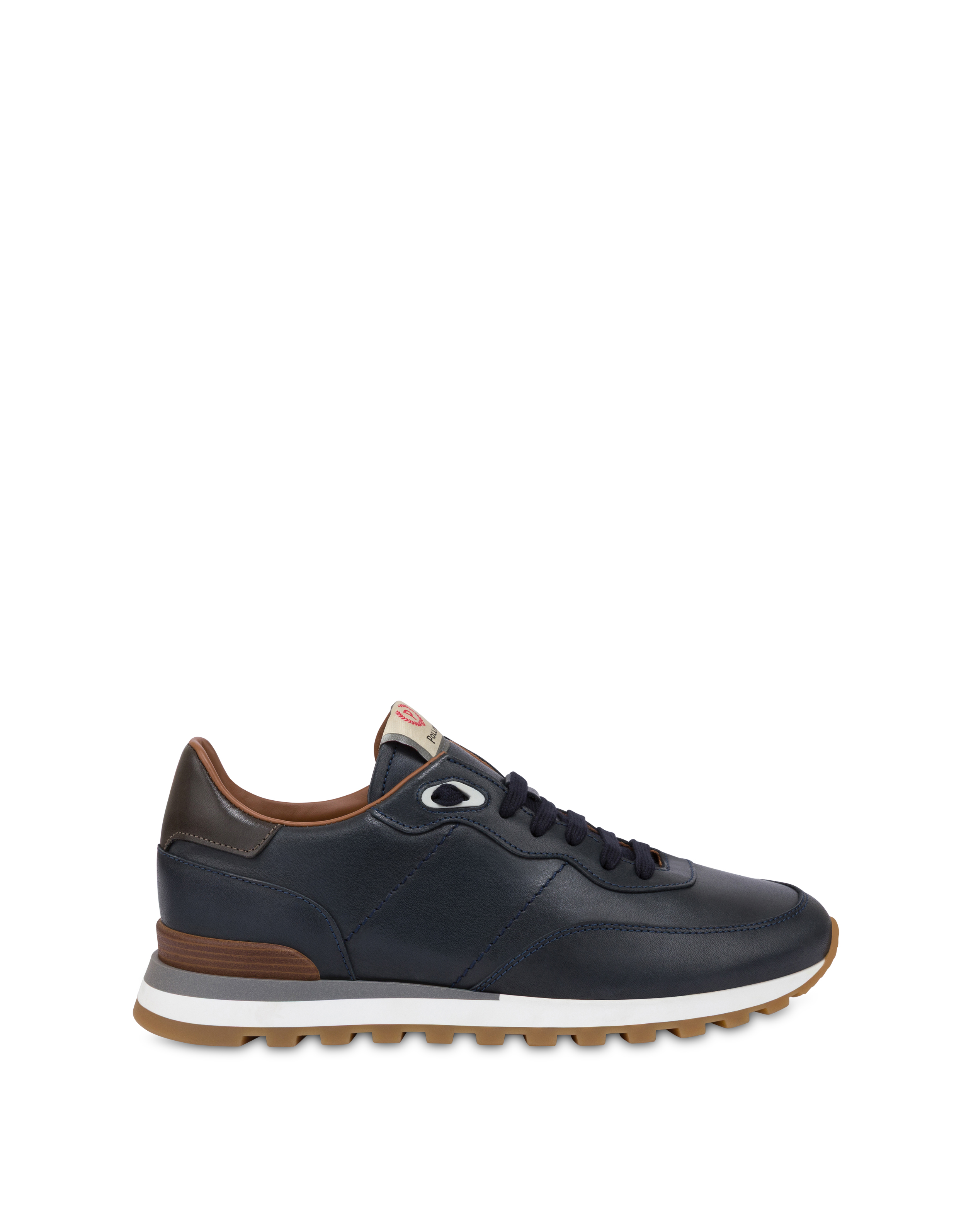 Sneakers Santa Fe' In Vitello Crust Blu