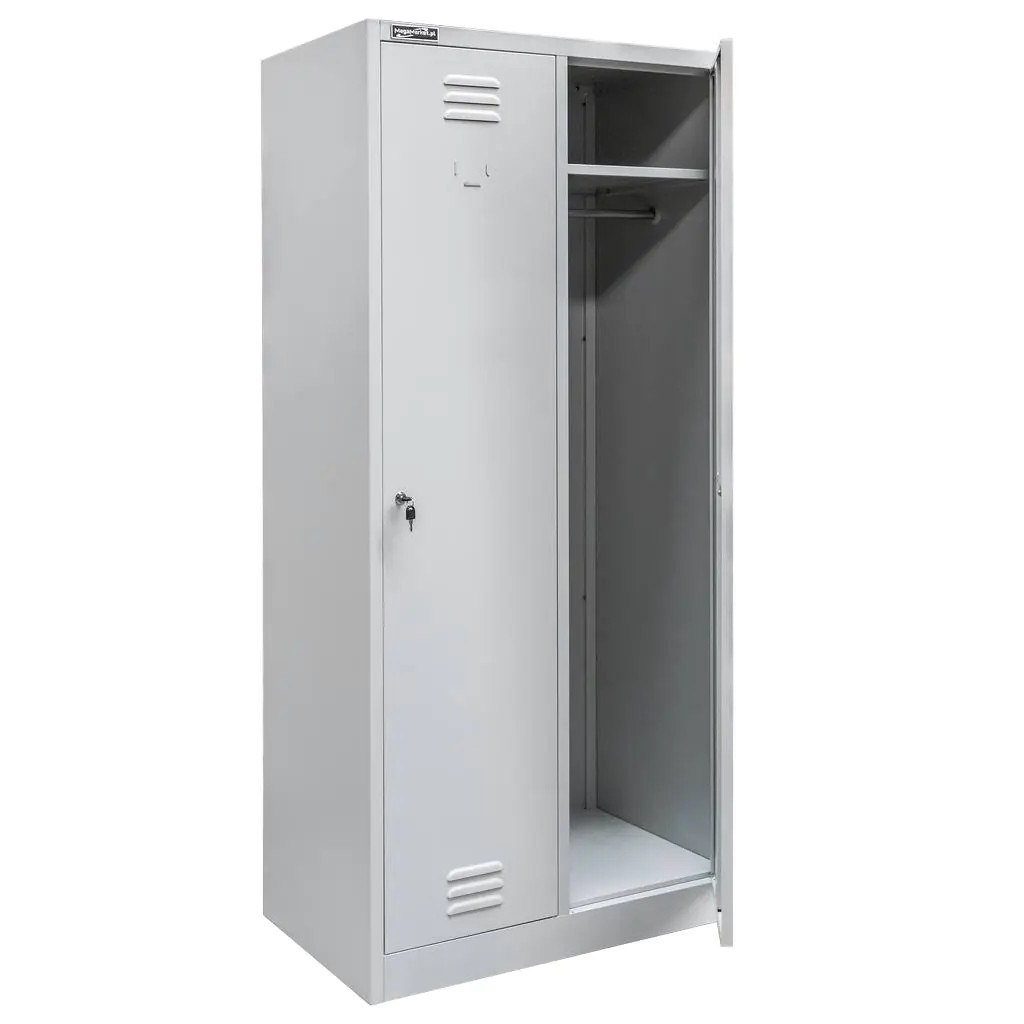 Szafka Metalowa Ubraniowa Socjalna BHP 180x80x50cm Szara Mega-M
