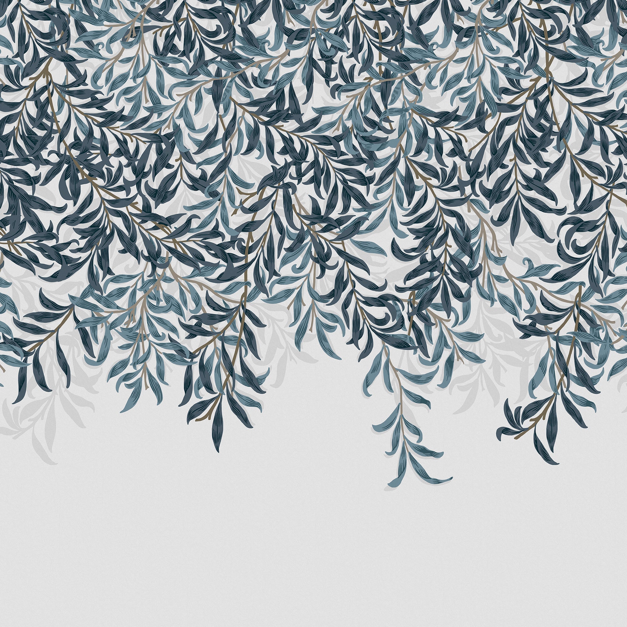 William Morris at Home Fotobehang - Willow Bough Blue - 400x250 cm