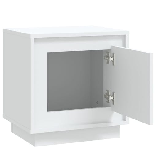 NNEVL Bedside Cabinets 2 pcs White 44x35x45 cm Engineered Wood