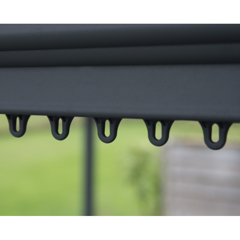 Tonnelle de jardin Milano 4,26 x 3,09 x 2,25 m CANOPIA