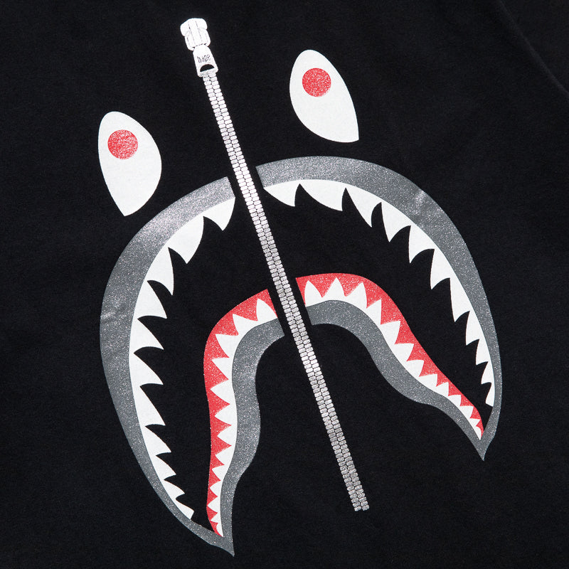 A Bathing Ape Glitter Shark Tee - Black
