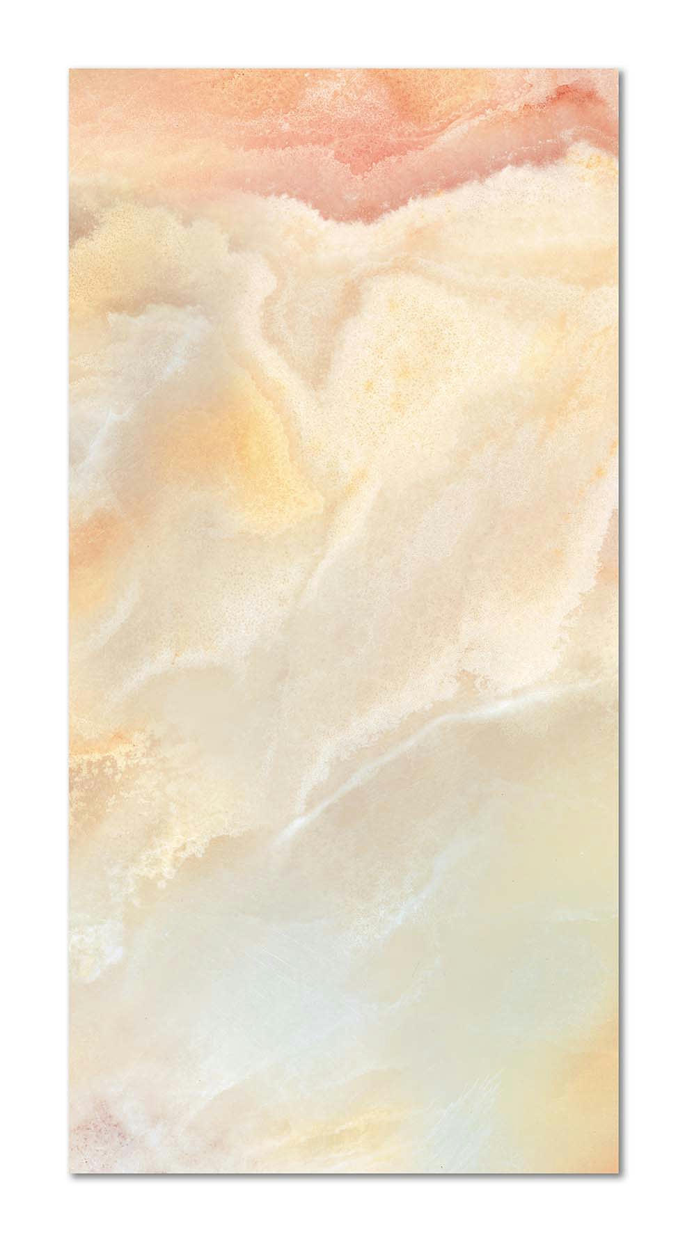 - Tapis vinyle marbre orange 60x110cm