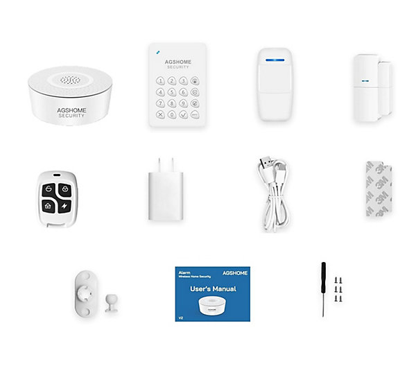 Alarme Maison sans Fil Pack WiFi Alarme Sécurité Système sans Fil 120DB, Extensible Compatible avec Alexa