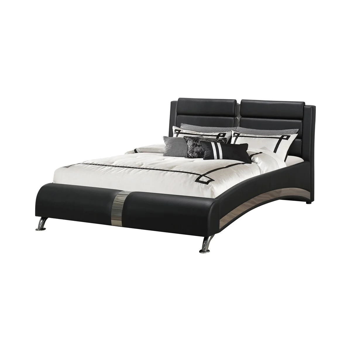 Escalon Contemporary Black 5-piece Bedroom Set