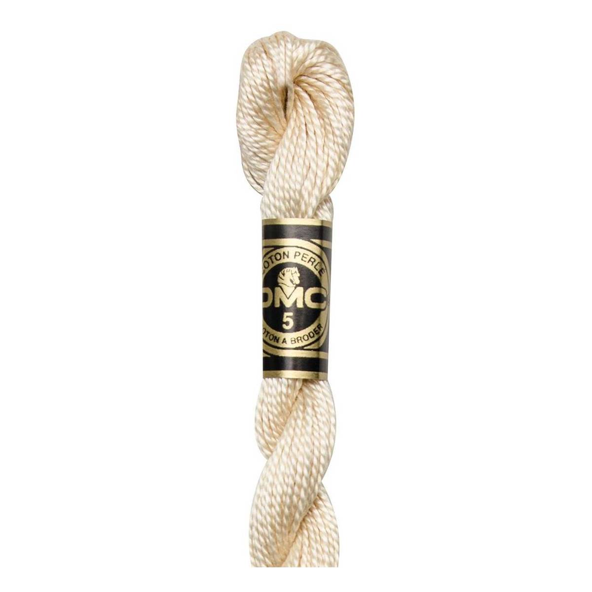 DMC Cream Pearl Cotton Thread Size 5 25m (739)