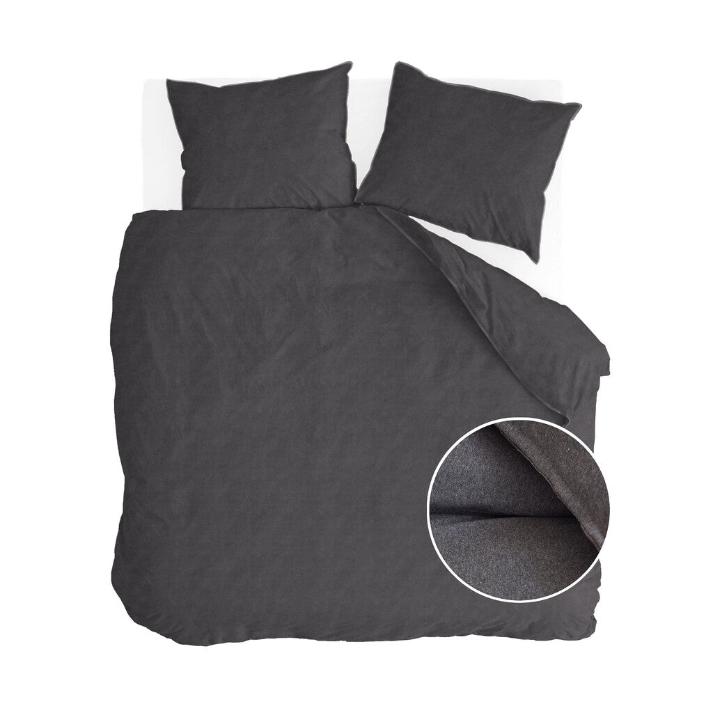 Walra - Dekbedovertrek Soft Comfort - 240x220 cm - Antraciet