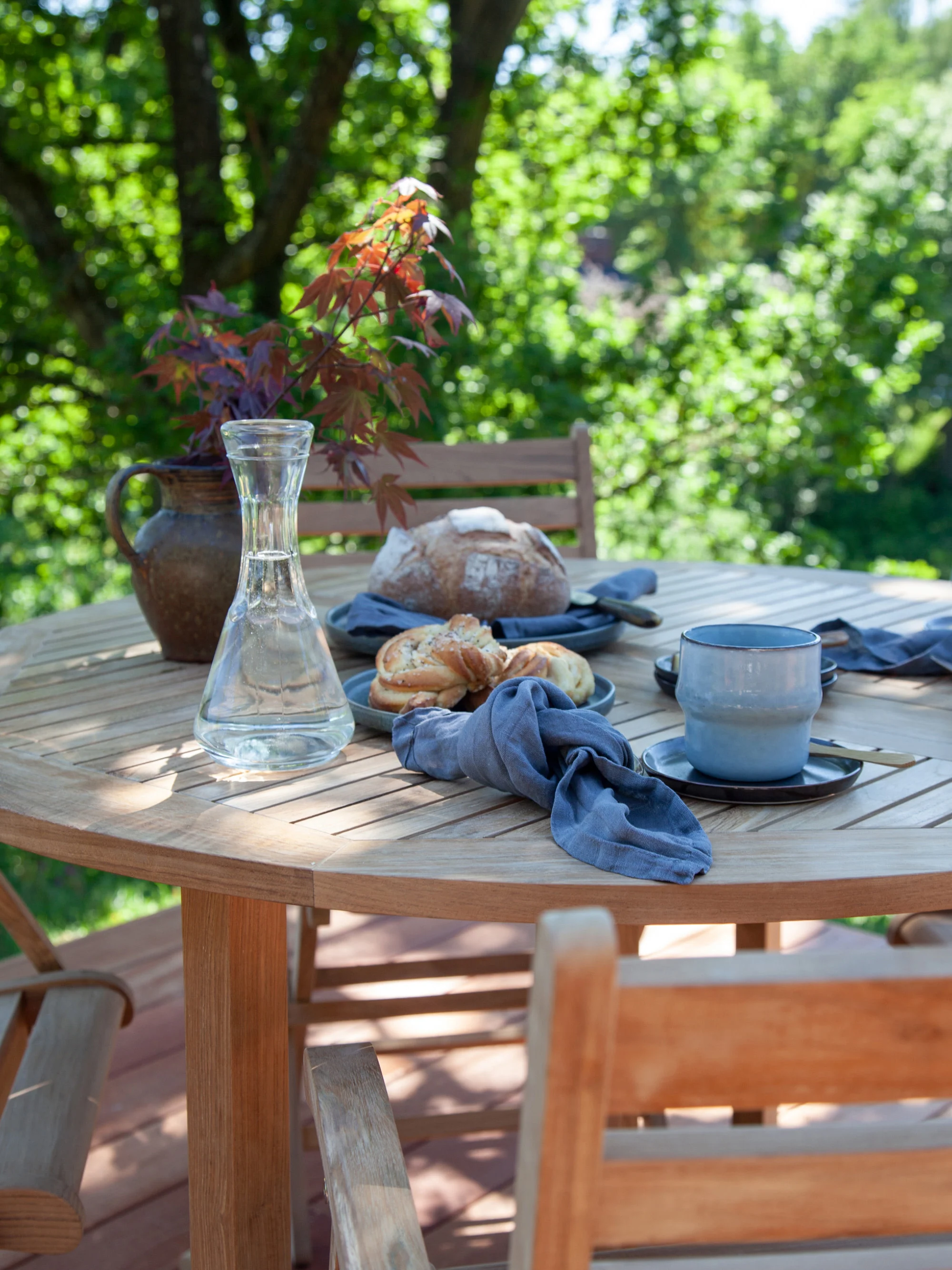 Runder klappbarer Gartentisch Butterfly