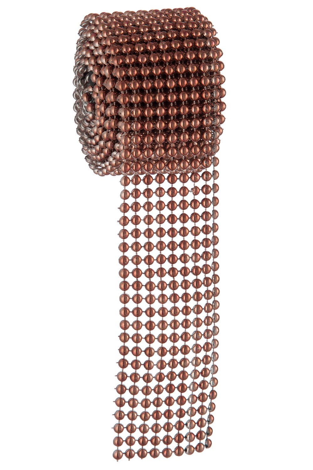 J-Line bol lint Studs - kunststof - koper - small