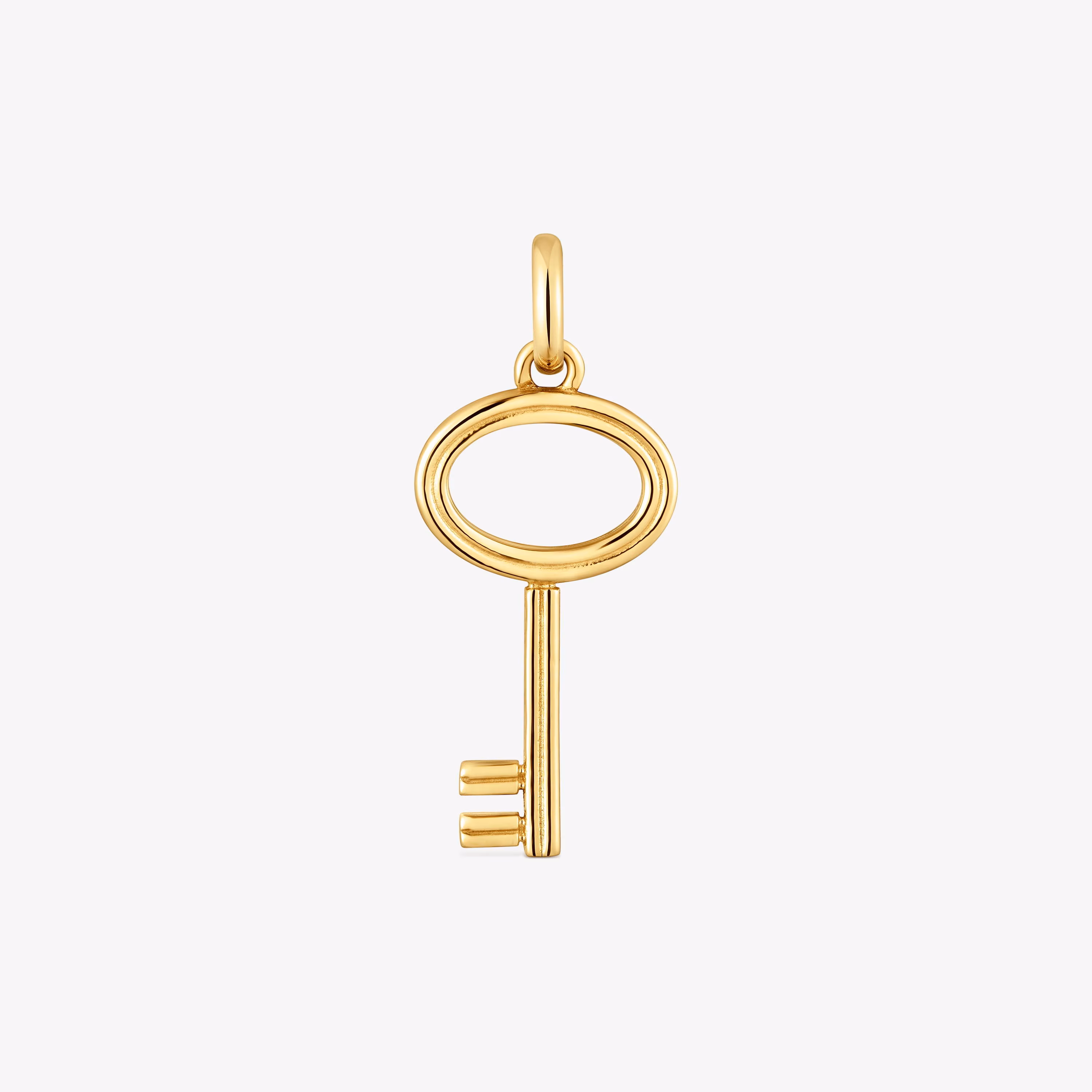 Colgante con baño de oro 18 kt sobre plata motivo llave 27 mm TOUS Unlock