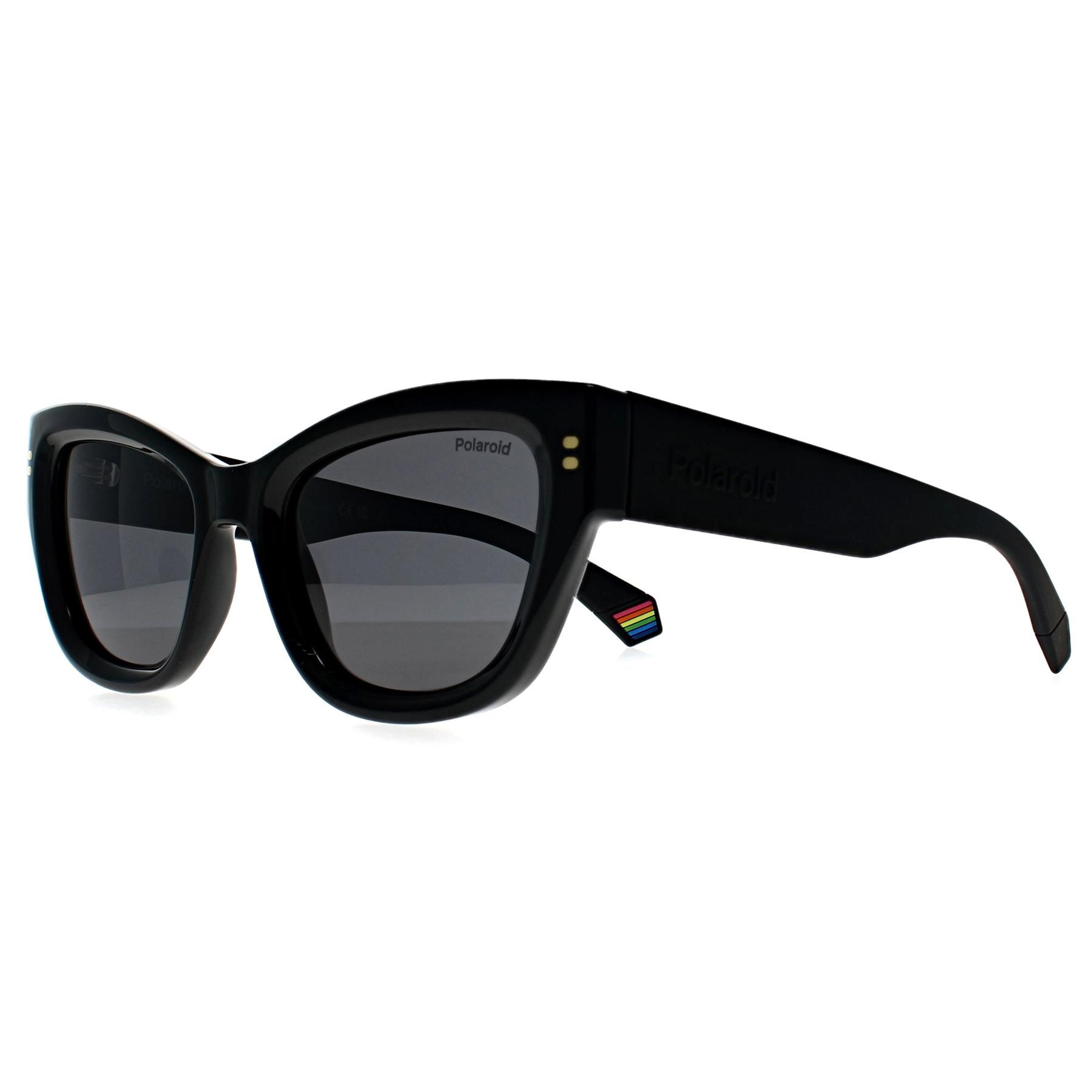Polaroid Cat Eye Black Grey Polarized PLD 6237/S/X