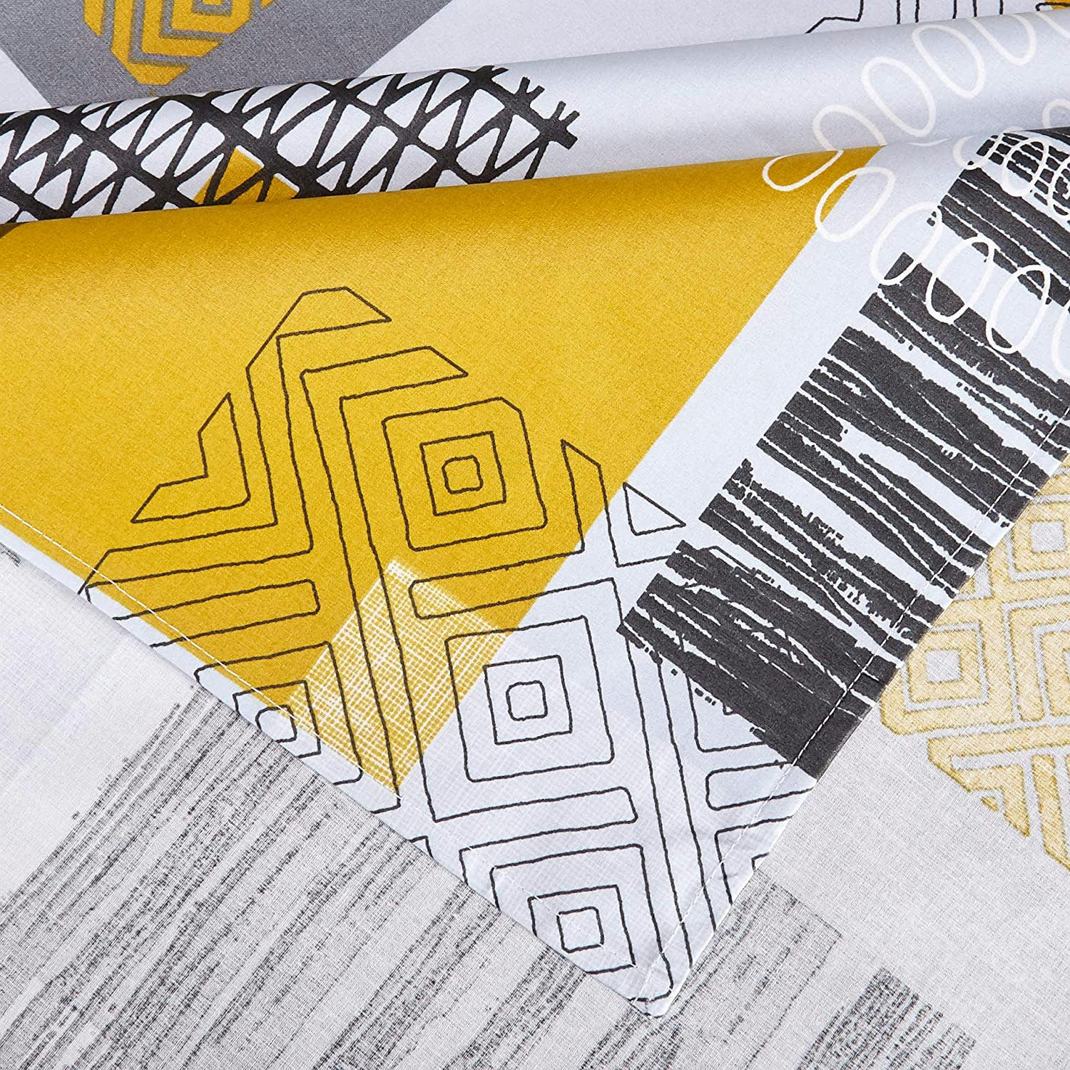 MAGIC ETHNIC - Nappe en coton enduit acrylique granit 160x300 cm