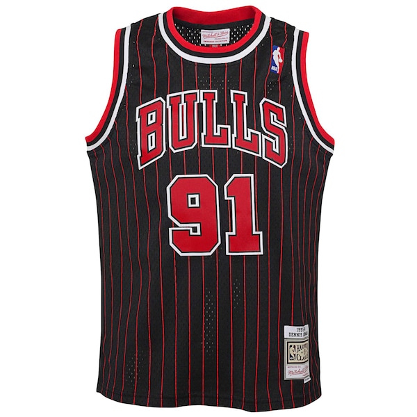 Dennis Rodman Chicago Bulls  Youth 1995/96 Hardwood Classics Swingman Jersey - Black