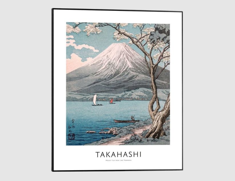 Bild Slim Frame Black Mount Fuji Takahashi 40x50cm