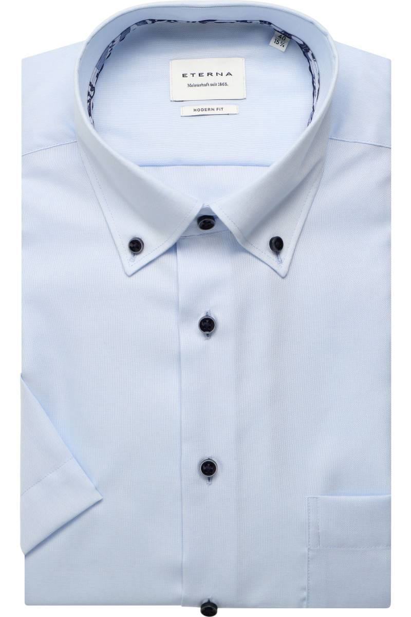 ETERNA Modern Fit Hemd himmelblau, Einfarbig