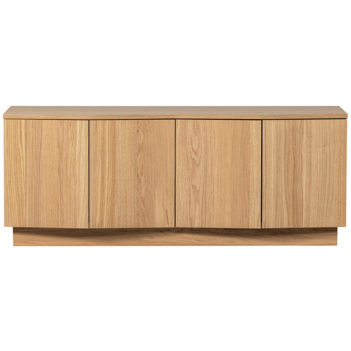 WOOOD Zuma tv-meubel - Push-To-Open - Eiken - Transparant - 52x133x45