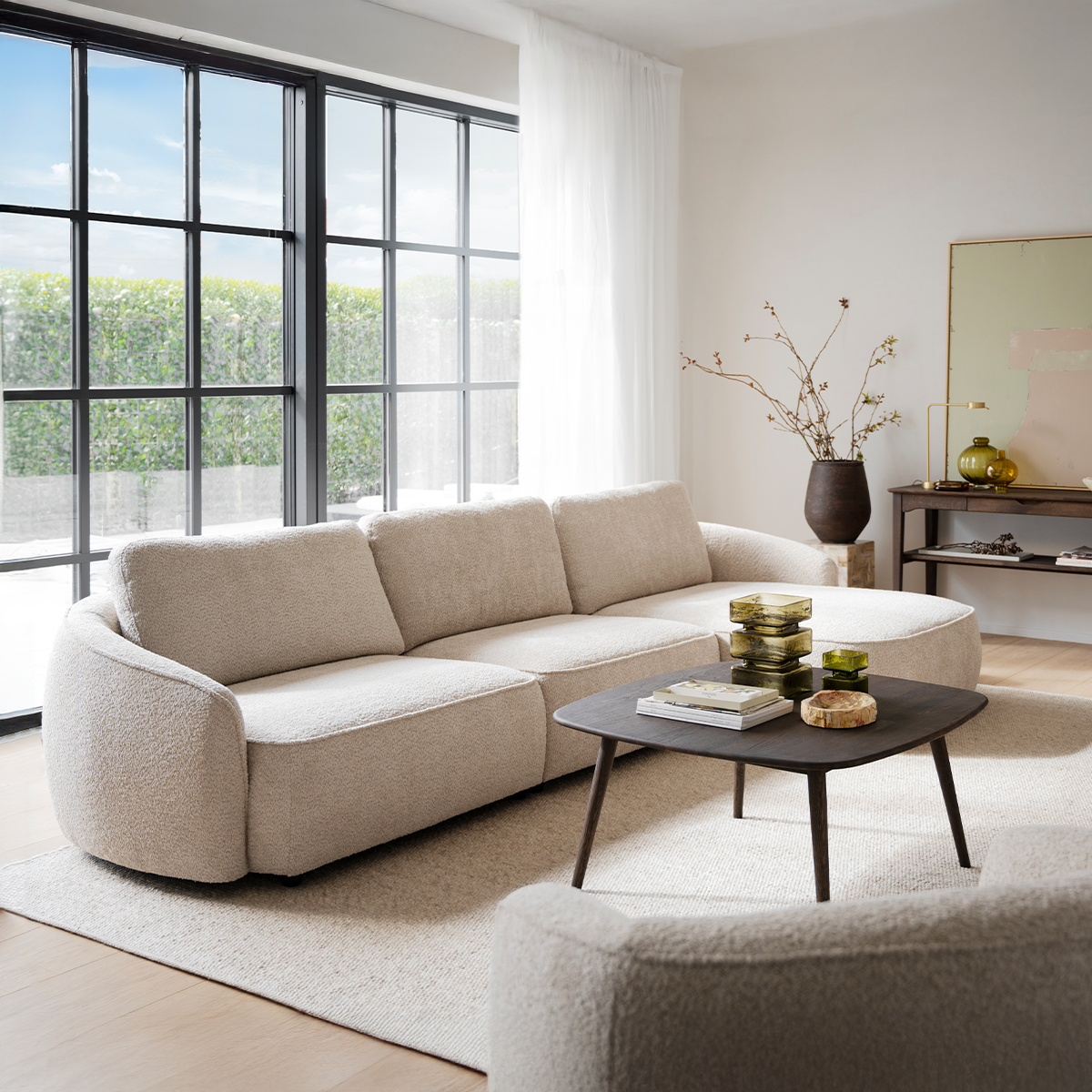 Rowico Home Norris 4-zits Hoekbank Beige - Rechts - 319 cm