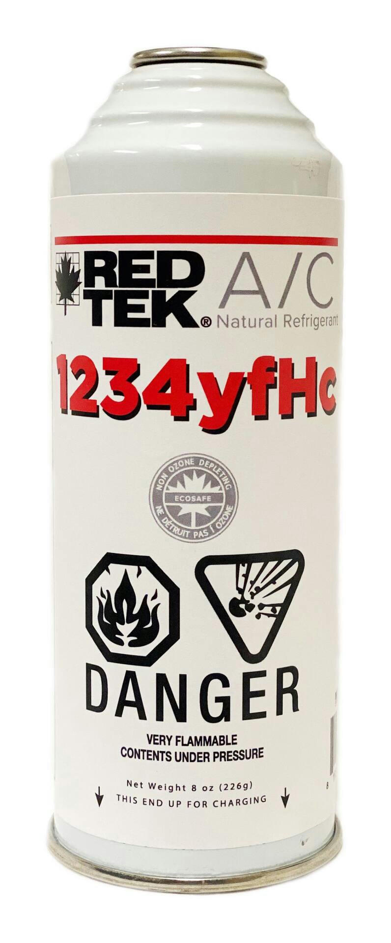 RED TEK R1234yfHc A/C Hydrocarbon Natural Refrigerant Recharge , 8-oz