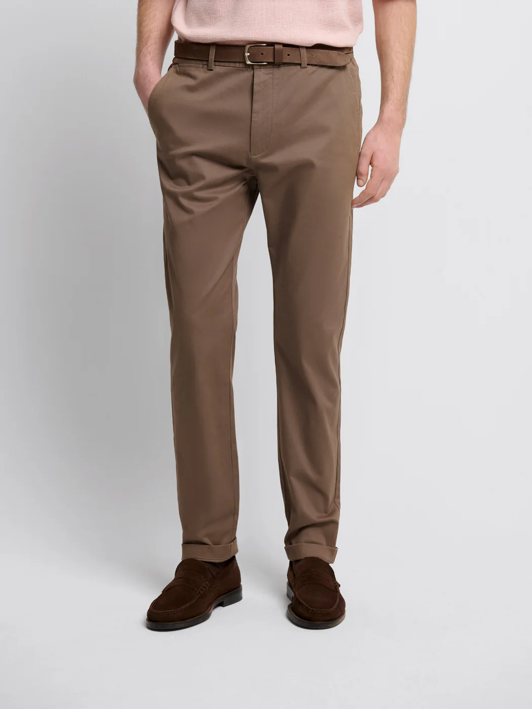 Chino en coton mélangé