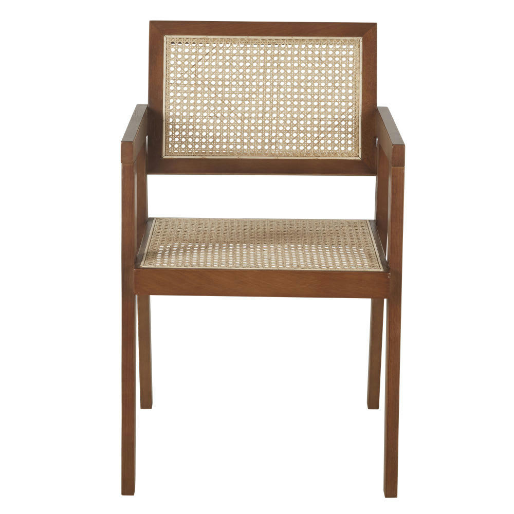 Santa Fe - Chaise en chêne et cannage