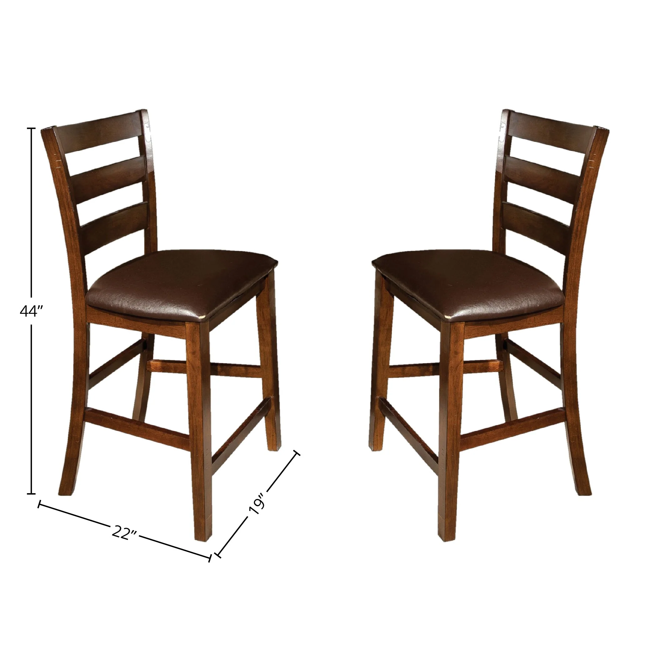 Kona Raisin Ladderback Barstool (Set of 2)