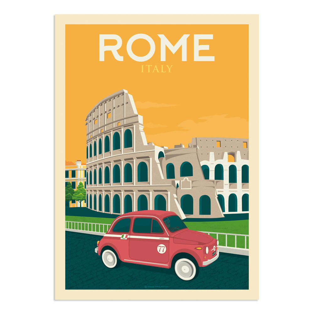 - Affiche Rome  21x29,7 cm