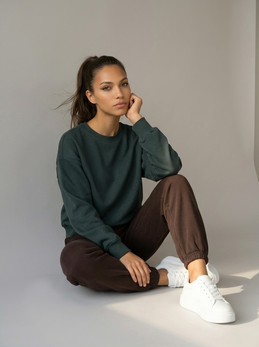 Spodnie dresowe jogger z napisem