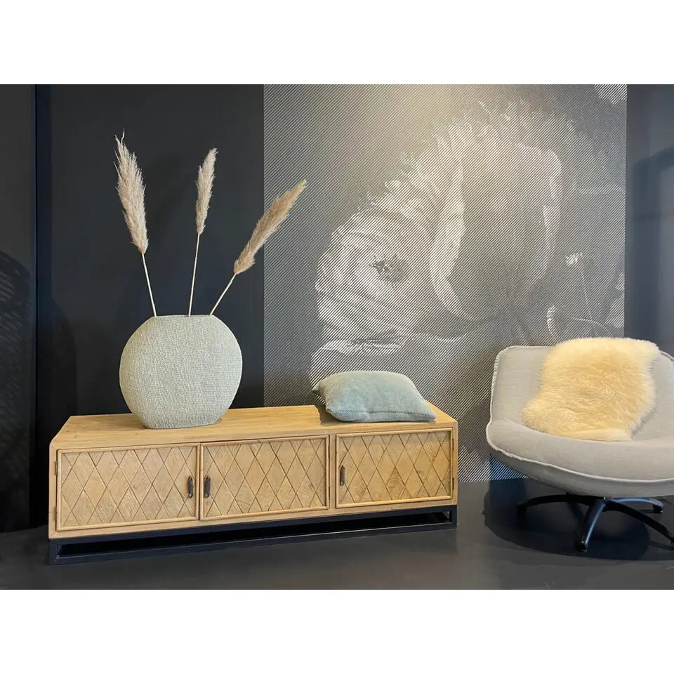 Livingfurn - Tv-meubel - Icons TV Board Elm 160cm - Bruin