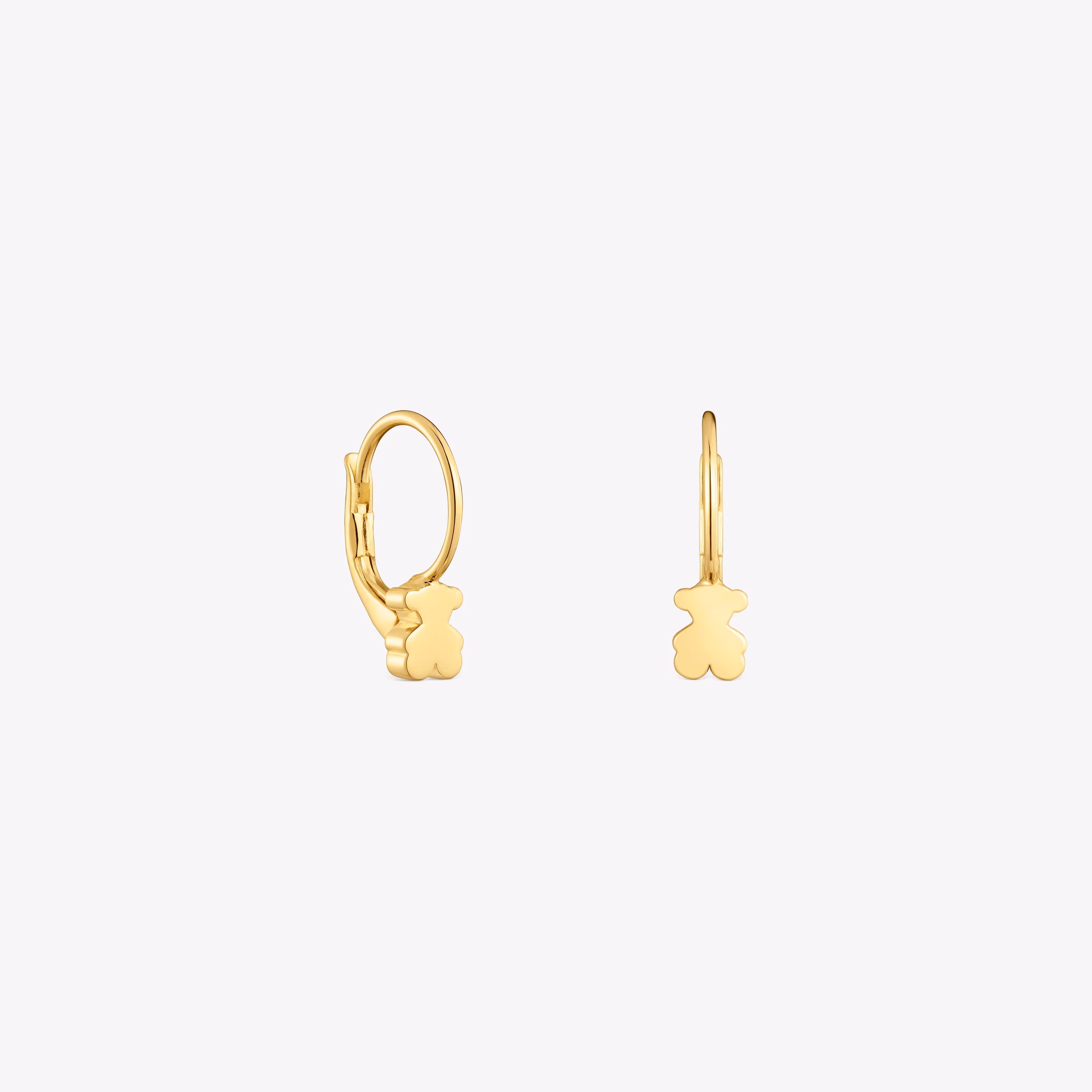 Pendientes aro de oro motivo oso 6 mm Sweet Dolls