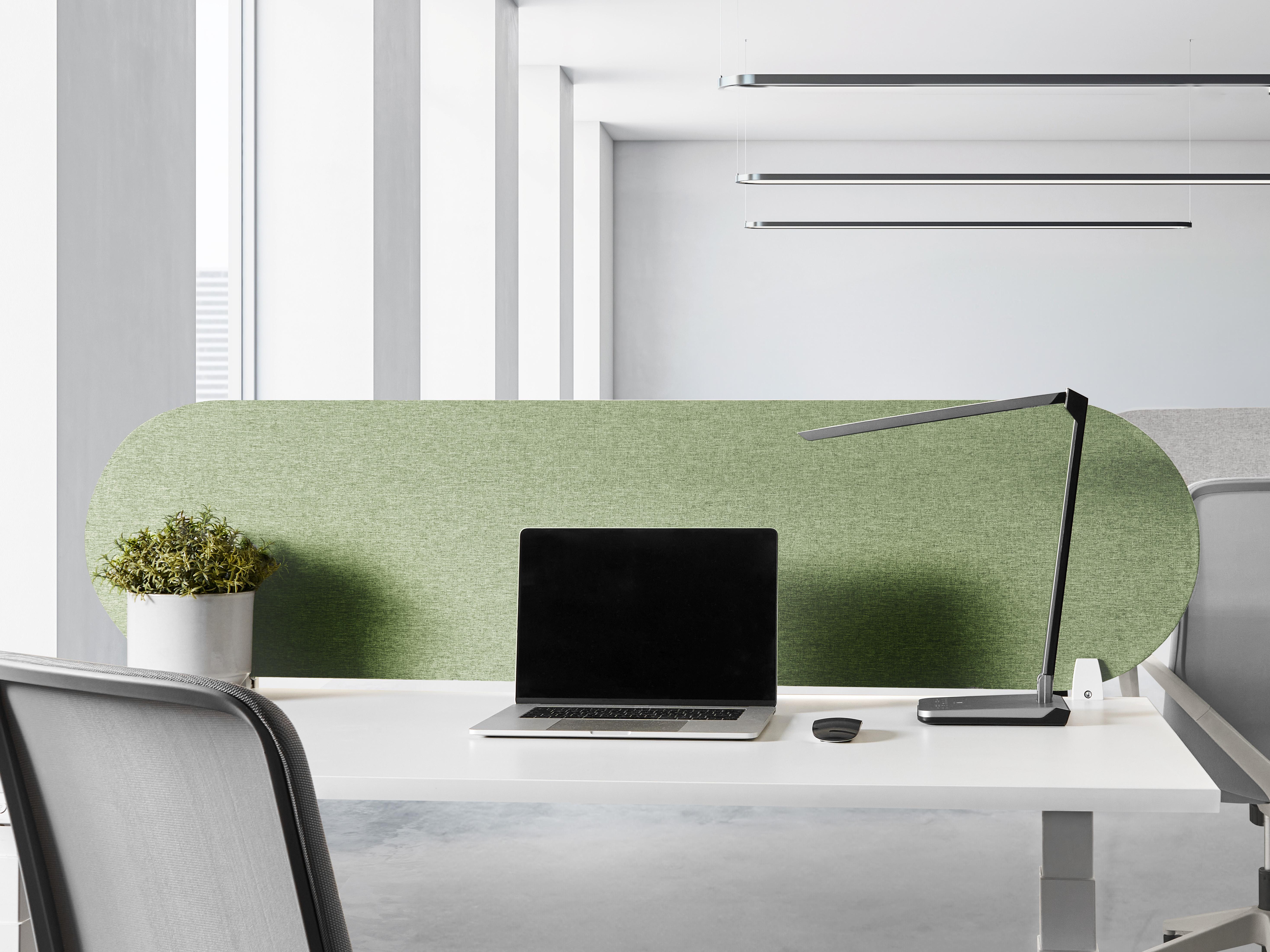 Desk Screen SPARKY 160 x 40 cm Green