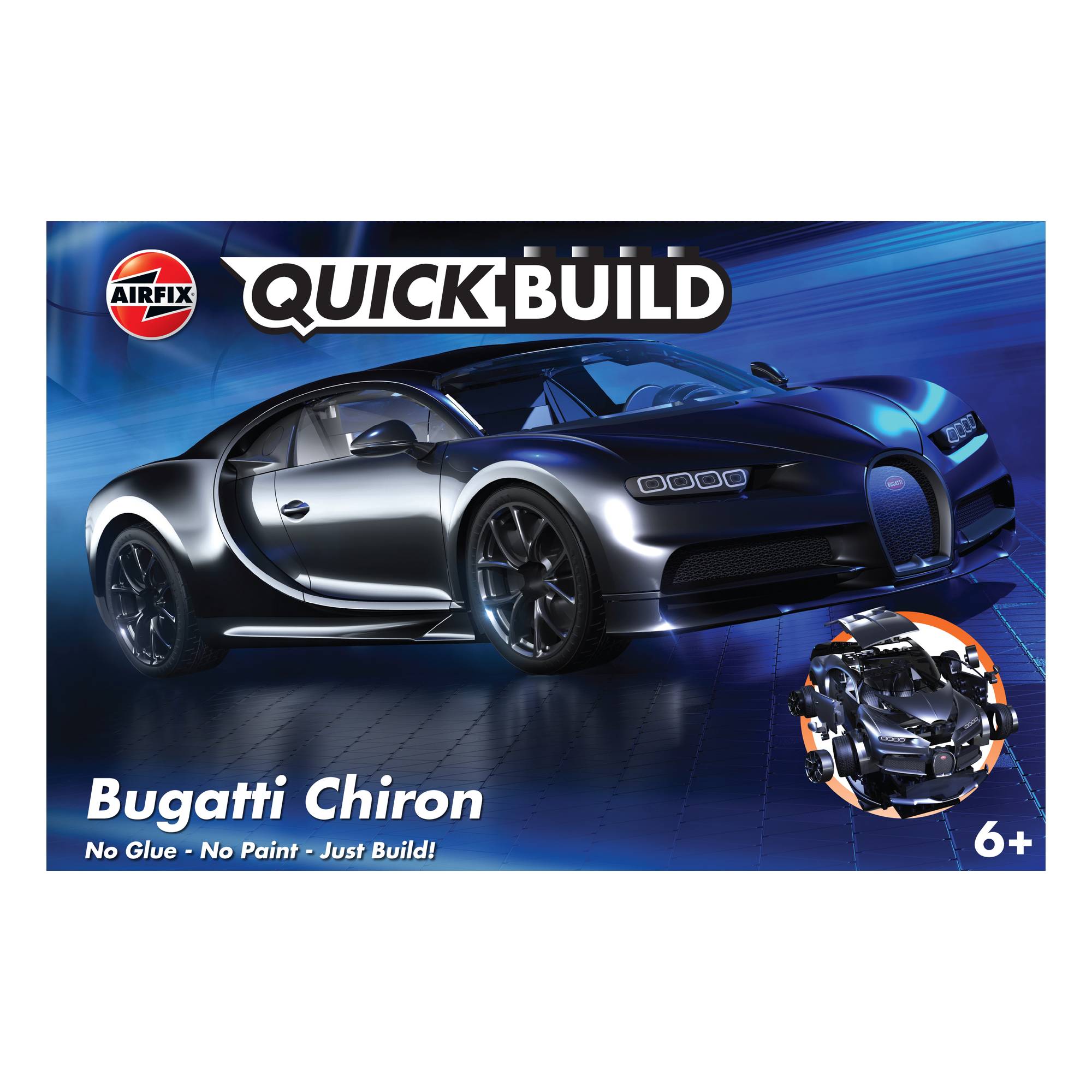 Airfix Quickbuild Black Bugatti Chiron Model Kit
