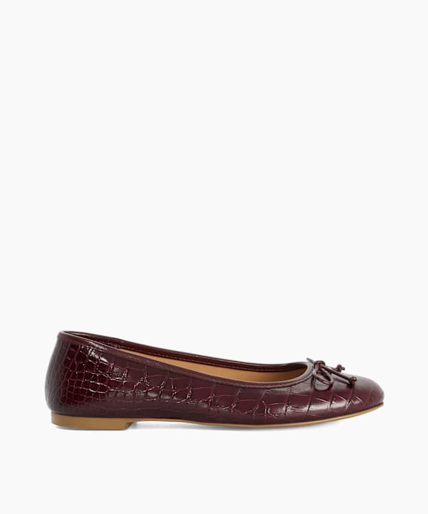 Helenne Burgundy - Ballet Flats