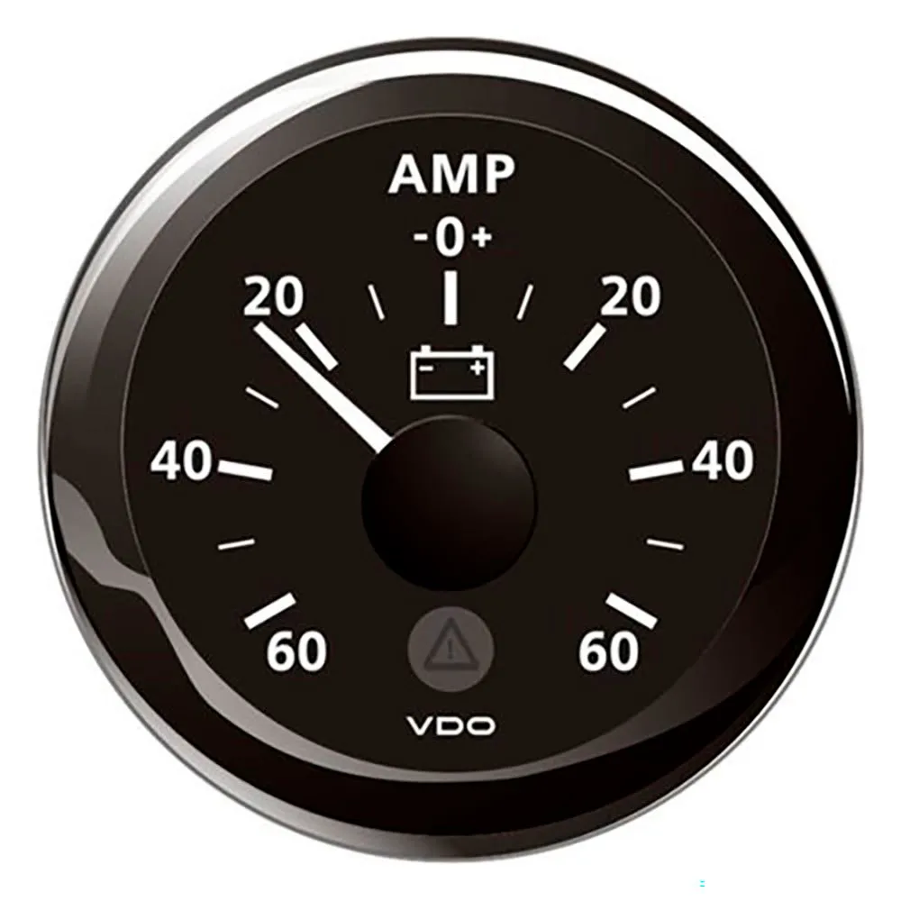 VDO Black Scale 60/0/60A amperometer